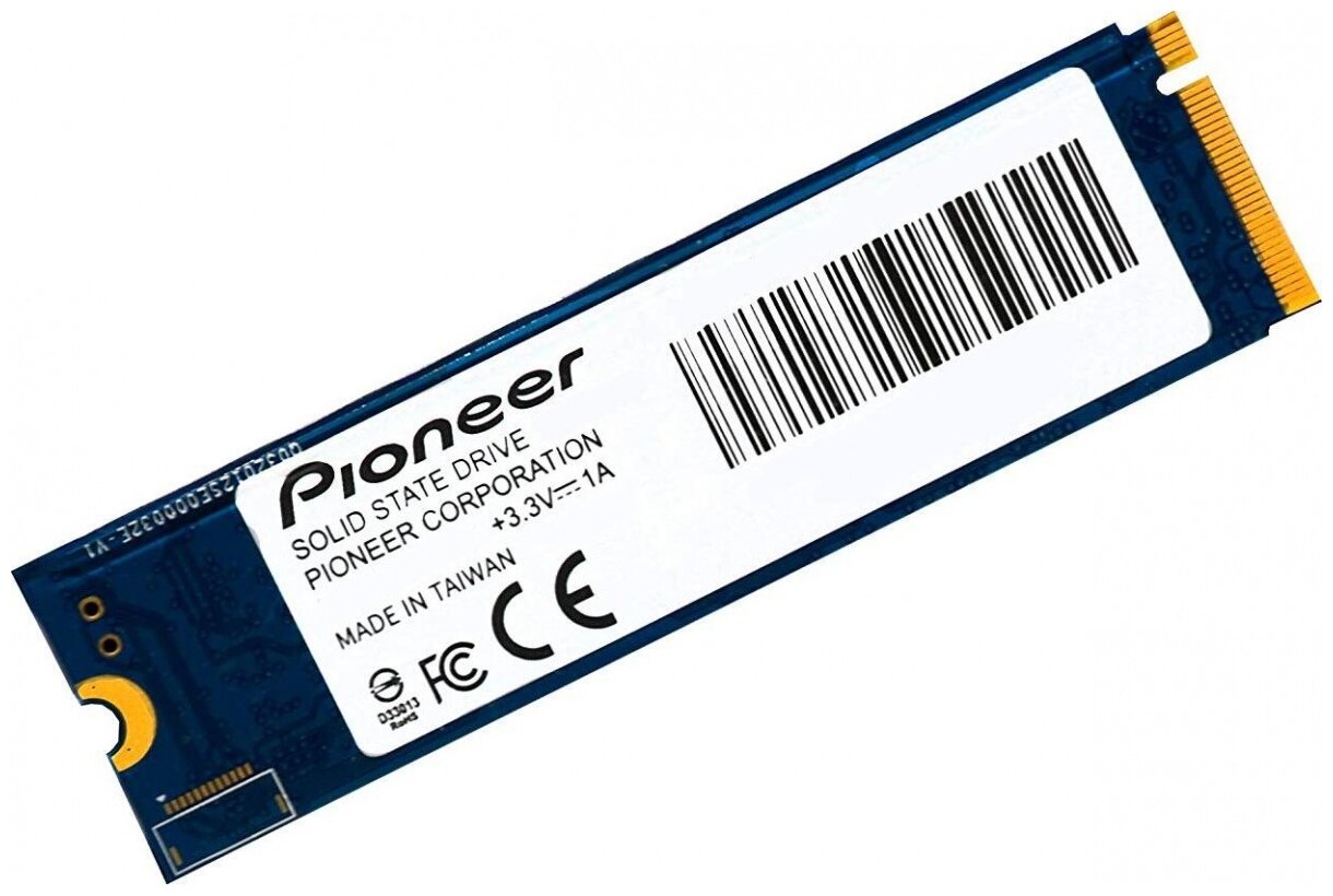 SSD M.2 512Gb Pioneer APS-SE20G-512 DRAM 2280 PCIe Gen3x4 NVMe Retail