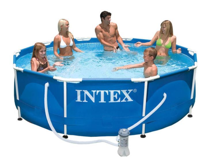 Бассейн каркасный Intex 28202NP 305х76см.+ фильтр-насос .(в коробке)