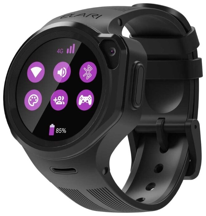 Умные часы детские Elari KidPhone 4GR Black