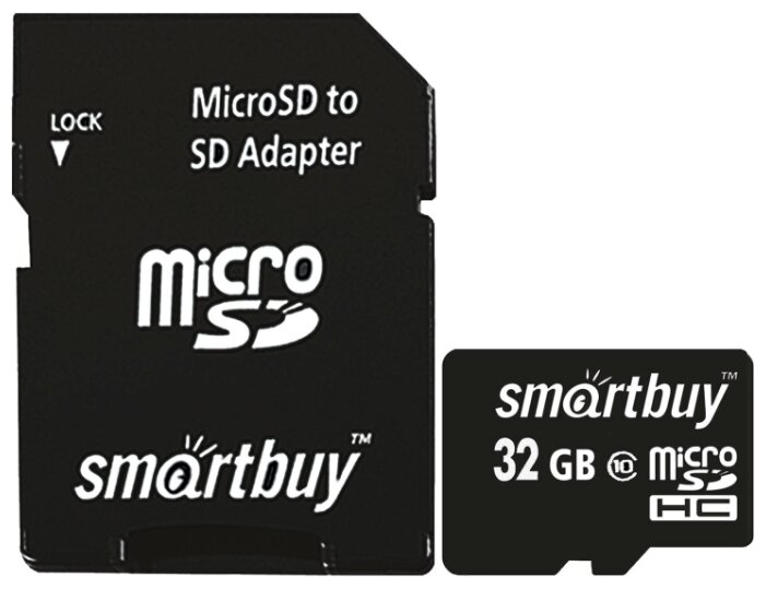 Карта памяти SmartBuy microSD 32GB Class10+ADP