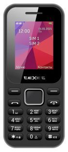 Мобильный телефон teXet TM-122 цвет черный