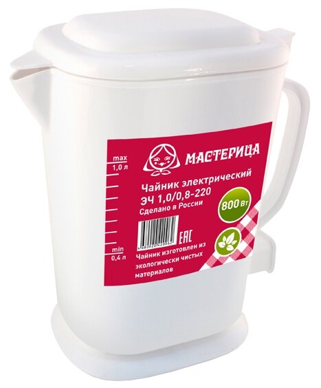 Чайник Мастерица ЭЧ-1,0/0,8-220Б белый
