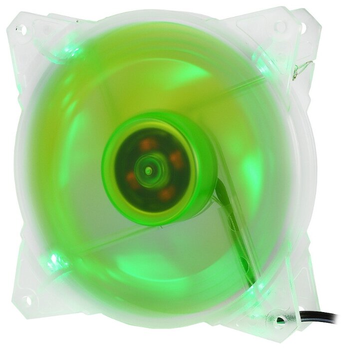 Кулер для корпуса CROWN MICRO CMCF-12025S-1212 120mm 3pin+molex Green LED