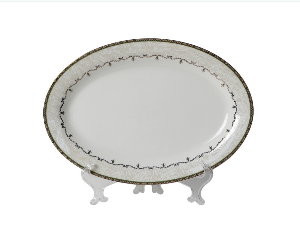 Тарелка овальная Jewel Икат 35 см ПКТ15192