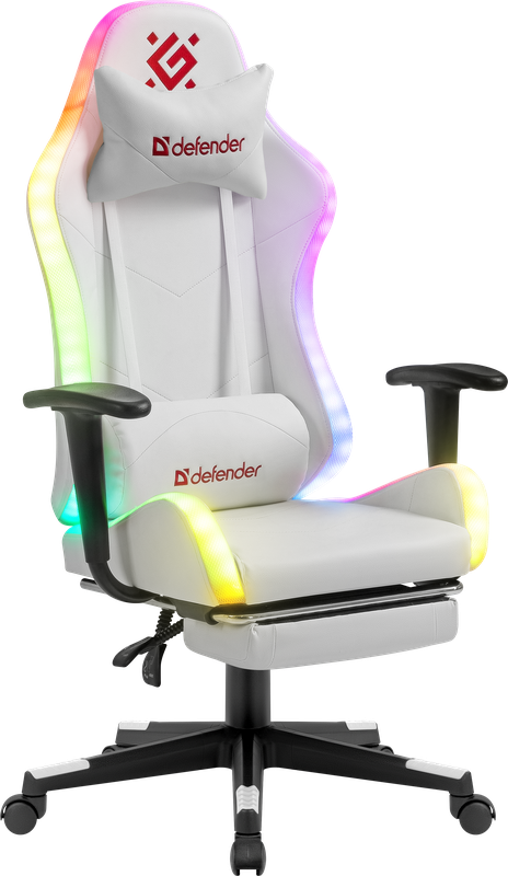 Игровое кресло Defender Watcher RGB Led White