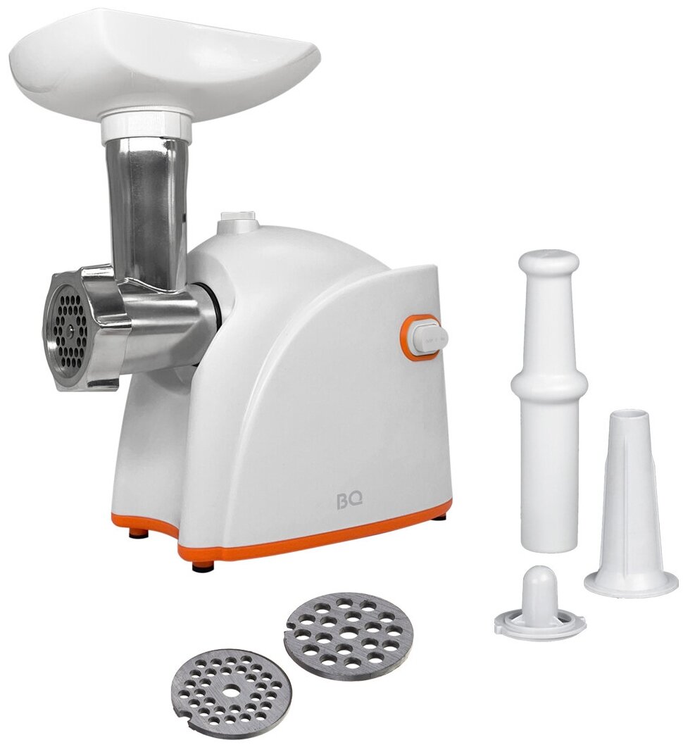 Мясорубка BQ MG1001 Белый-Оранжевый