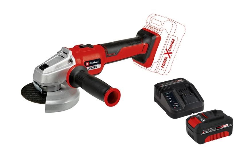 Углошлифовальная машина  аккум. Einhell PXC AXXIO 18/125 Q, BL 1x4Ач 18В + ЗУ 3А