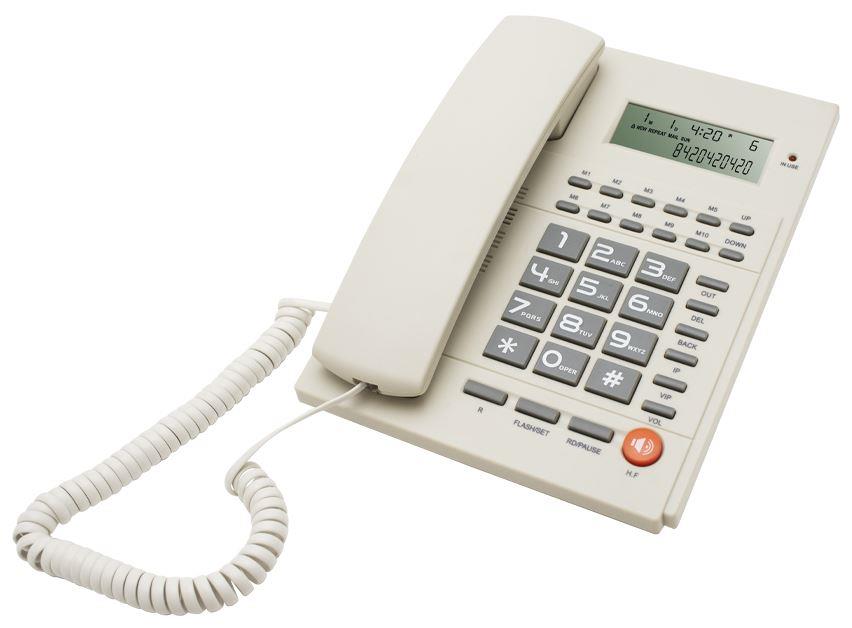 Телефон проводной Ritmix RT-420 white