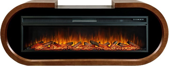 Каминокомплект: Портал Soho орех ноче с очагом Royal Flame Vision 60 LOG LED