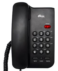 Телефон проводной Ritmix RT-311 black