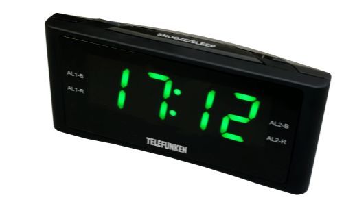 Радиобудильник TELEFUNKEN TF-1712(черный с зеленым)