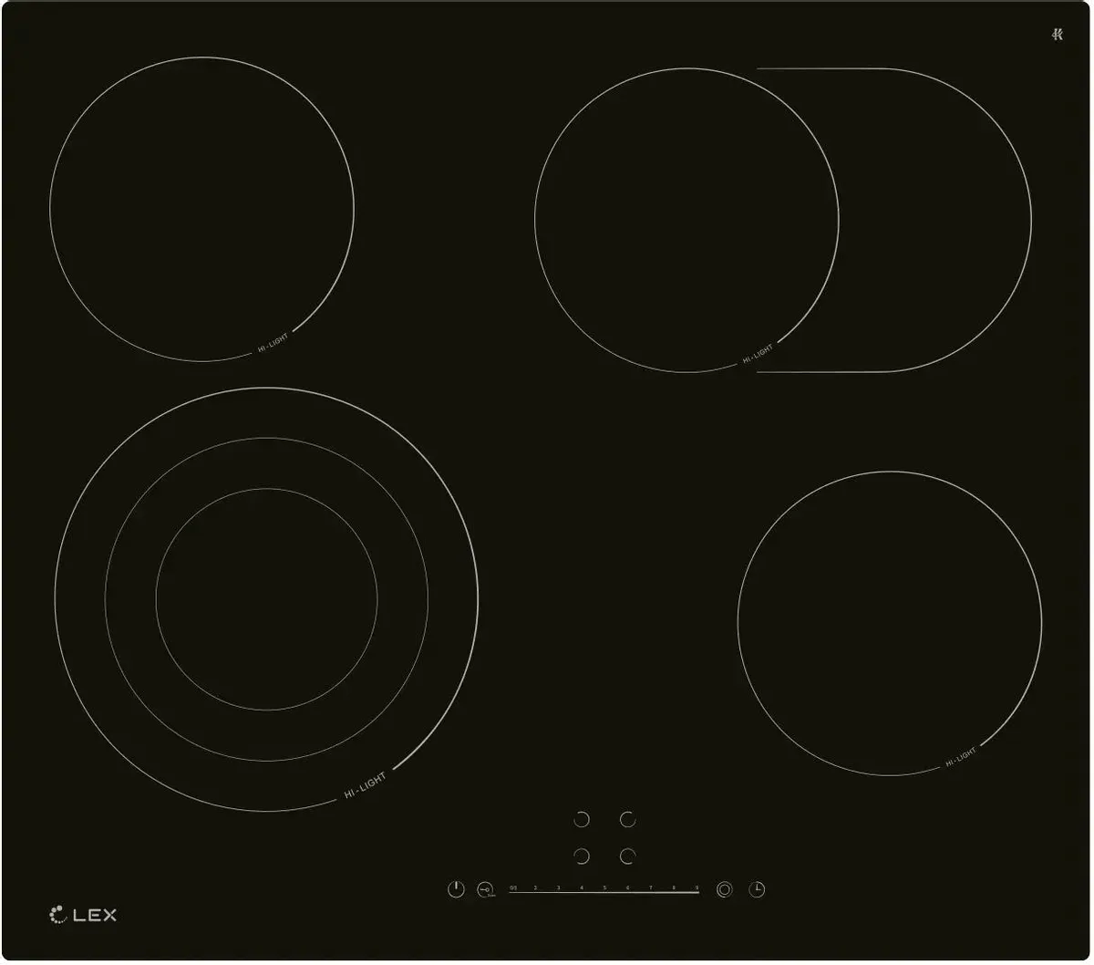Электрическая варочная поверхность LEX EVH 642D BL черный