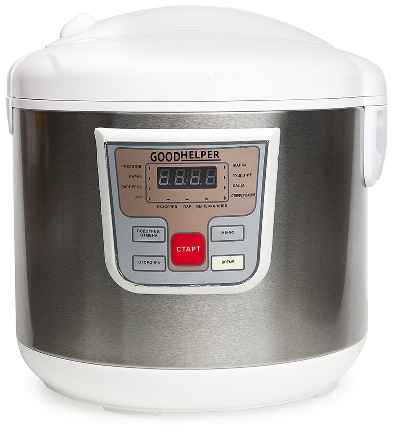 Мультиварка GOODHELPER МС-5111 металл/белый