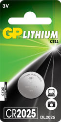 Батарейка GP Lithium CR2025/1BL