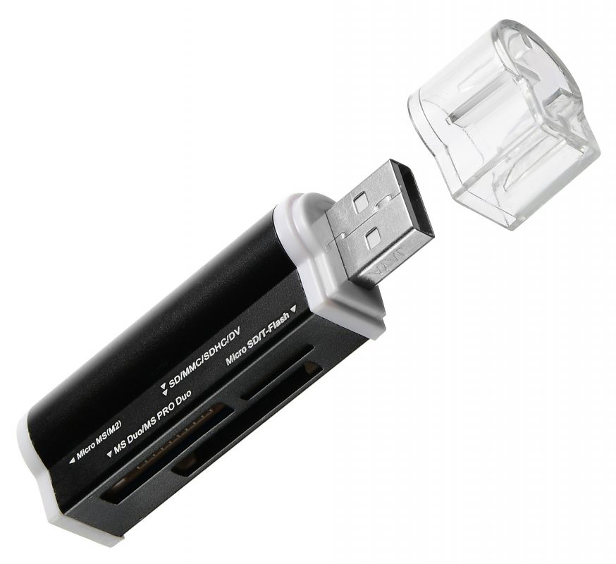 Карт-ридер USB2.0 Buro BU-CR-3101 черный