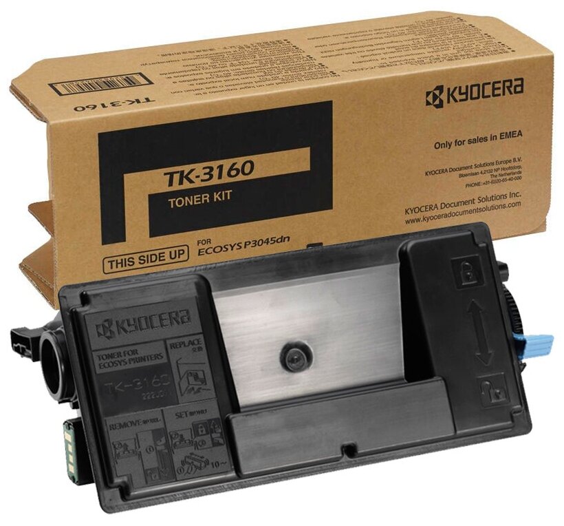 Картридж Kyocera TK-3160 для P3045dn/P3050dn/P3055dn/P3060dn/M3145dn/M3645dn