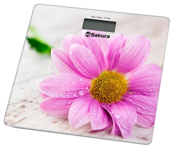 Весы напольные Sakura SA-5072GW герберы