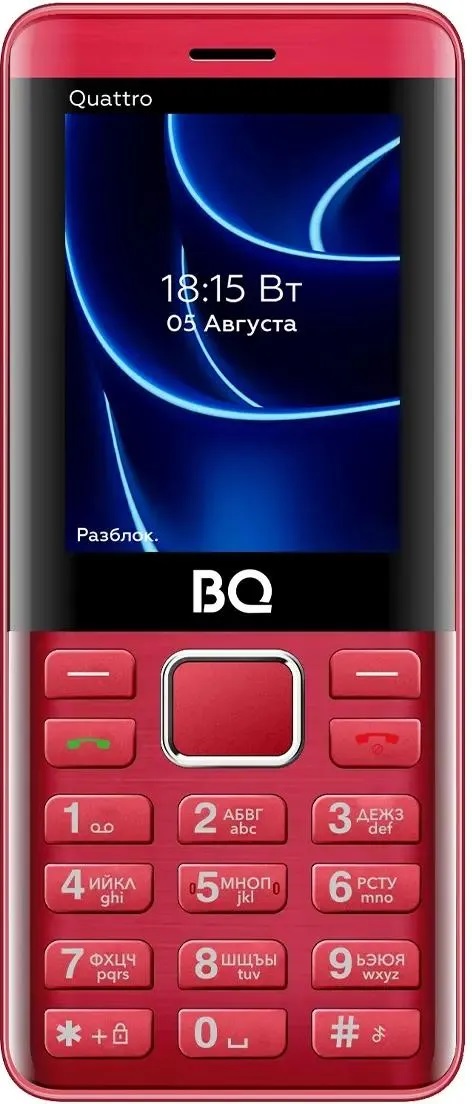 Мобильный телефон BQ 2453 Quattro красный