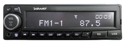 Автомагнитола SWAT MEX-3007UBW