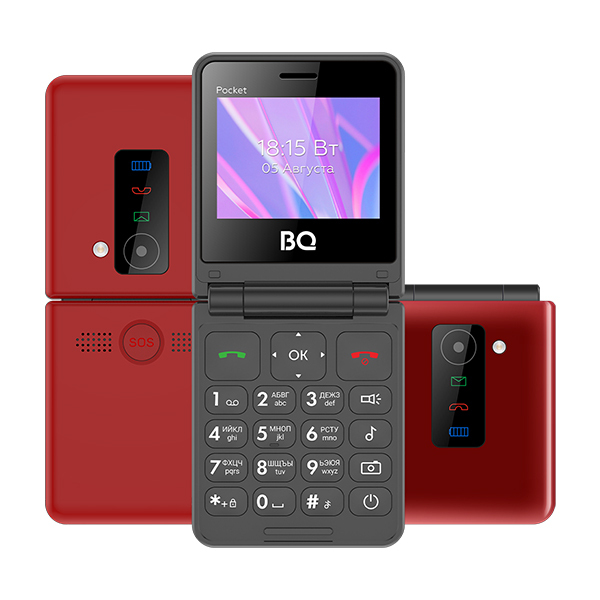 Мобильный телефон BQ 2456 Pocket Red