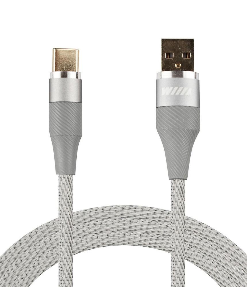 USB кабель Type-C WIIIX CB720-UTC-2A-10GY (1m) Серый