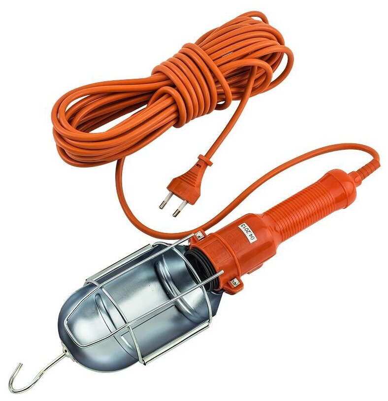 Светильник-переноска LUX ПР-60-05 оранжевый 5м 60W E27