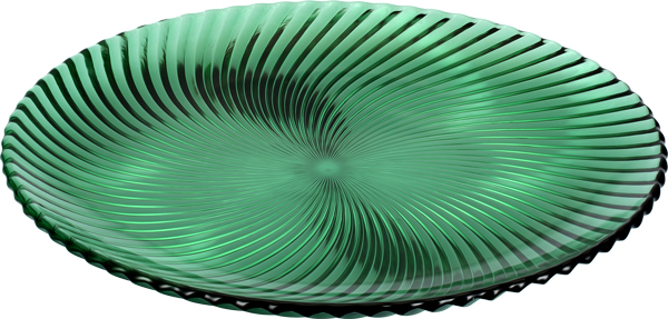 Тарелка сервировочная Regent Dali Glass 32 см зеленый EQ2002-5G/L1