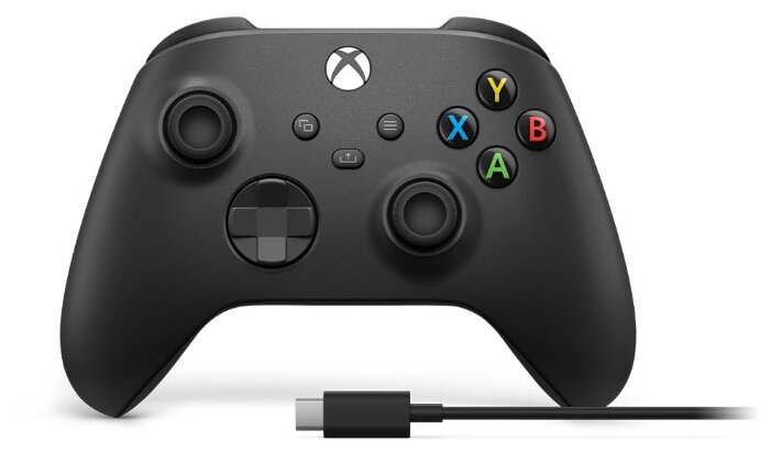 Беспроводной геймпад Microsoft Xbox Series Black + кабель USB Type-C