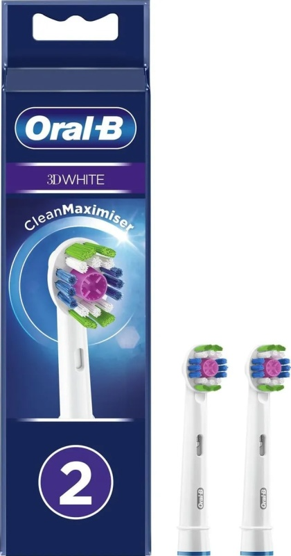 Насадки для зубной щетки ORAL-B EB18рRB 3DWhite 2 шт CleanMaximiser