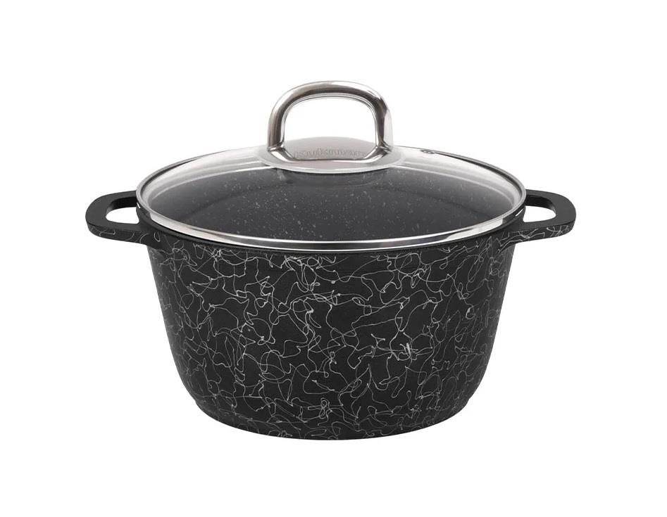 Кастрюля Kukmara Грация 2,5 л Черный/серебро кчс25а