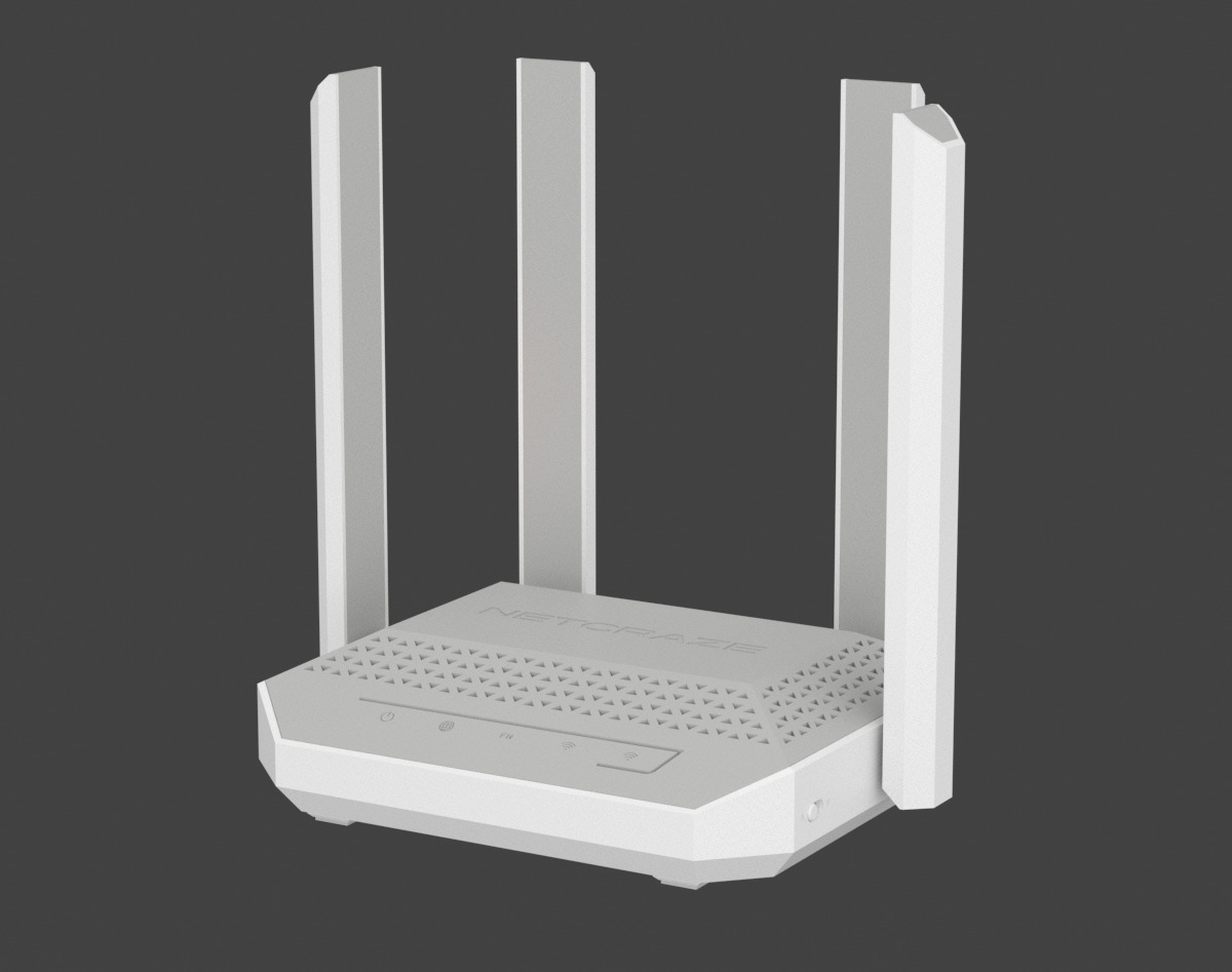 Беспроводной роутер Netcraze Challenger AX3000 Бело-серый