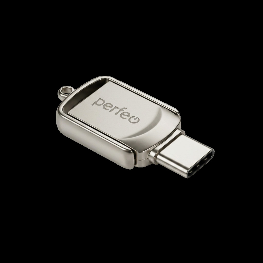 USB накопитель 32Gb USB3.0 Perfeo M14 Dual Type-C+USB Silver
