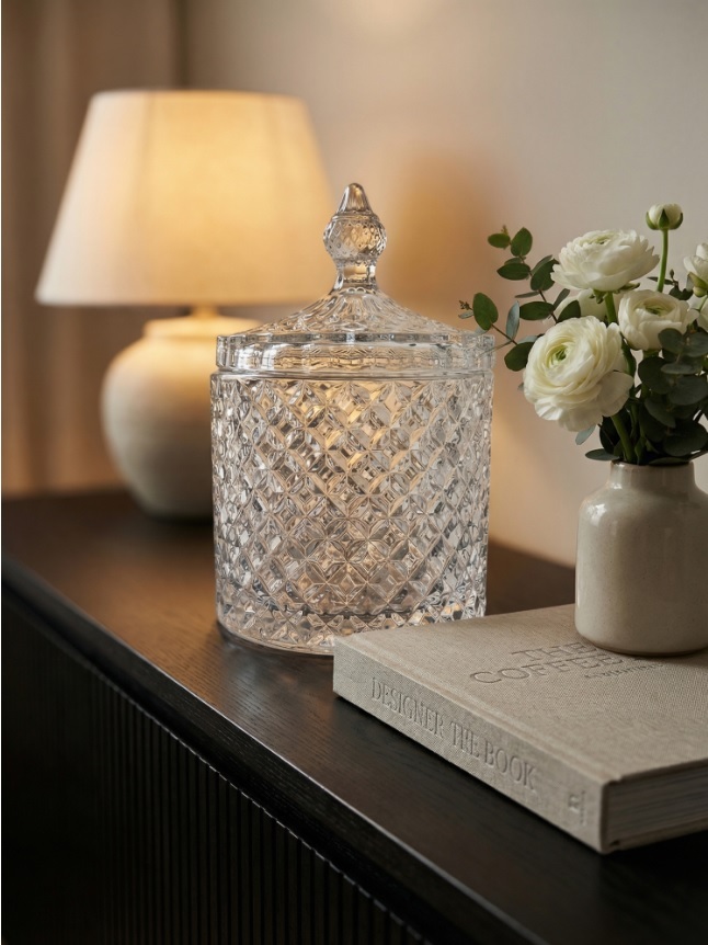 Сахарница Deli Glass 12 см TG1030-5/L1