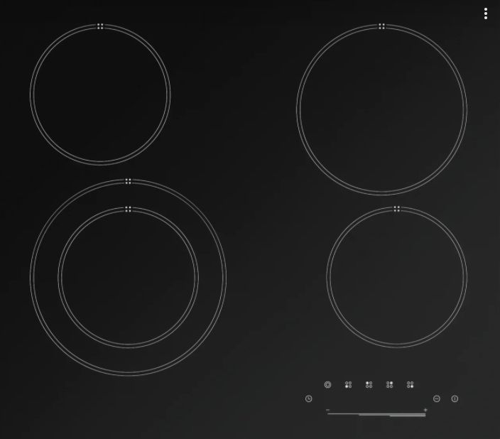 Электрическая варочная поверхность Kuche CSH 641 B