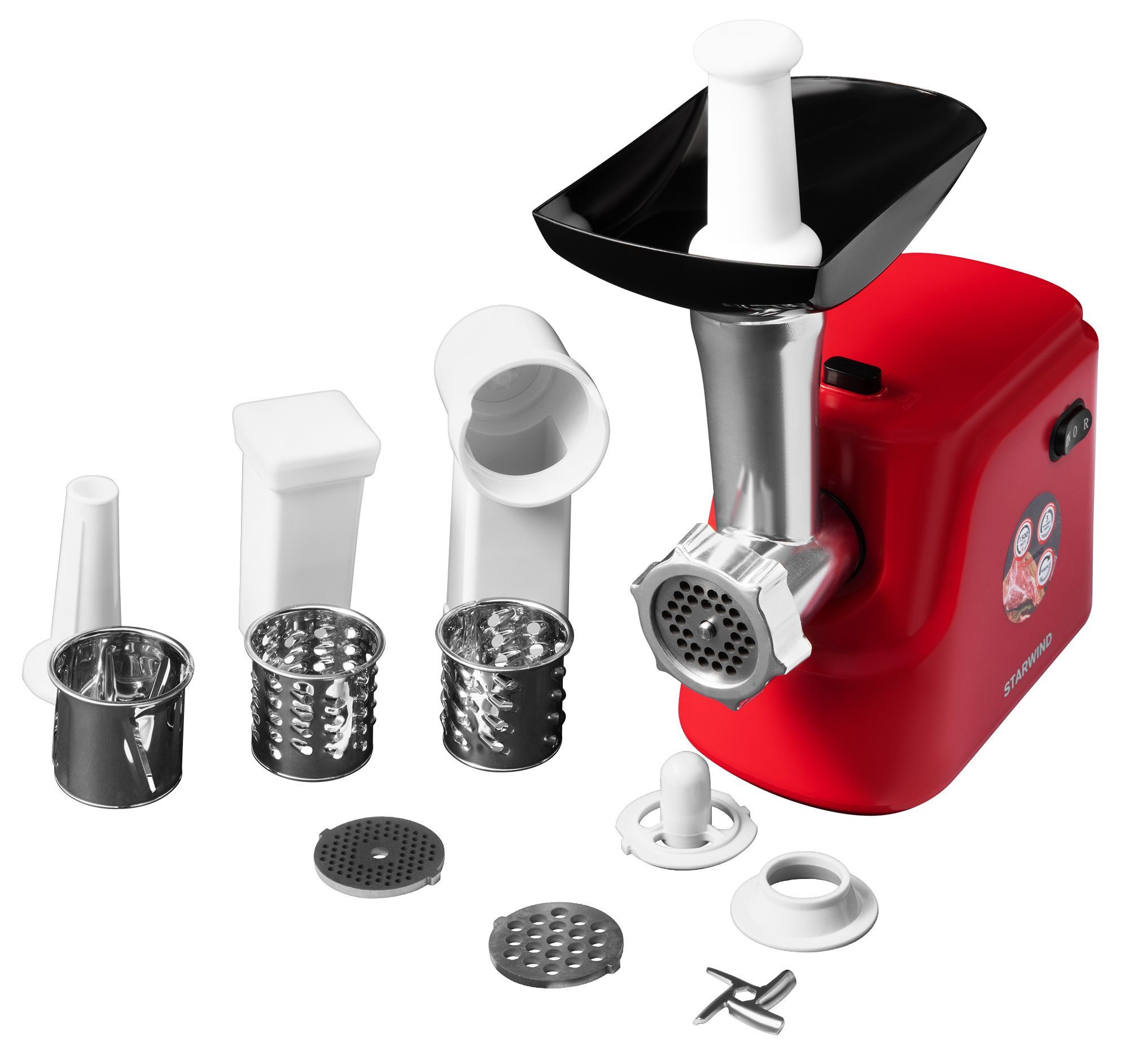 Мясорубка StarWind SMG3225 красный