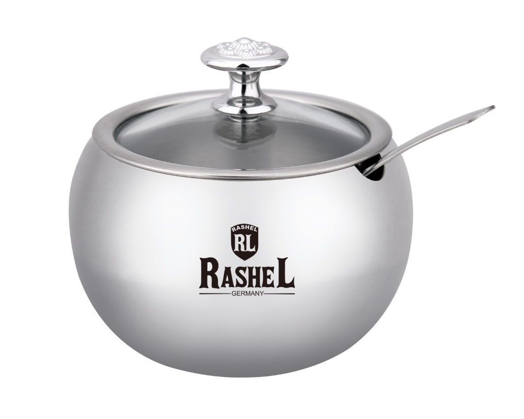 Сахарница Rashel из нерж. стали 400 мл R-1800