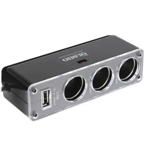 Разветвители в прикуриватель OLMIO СС-004