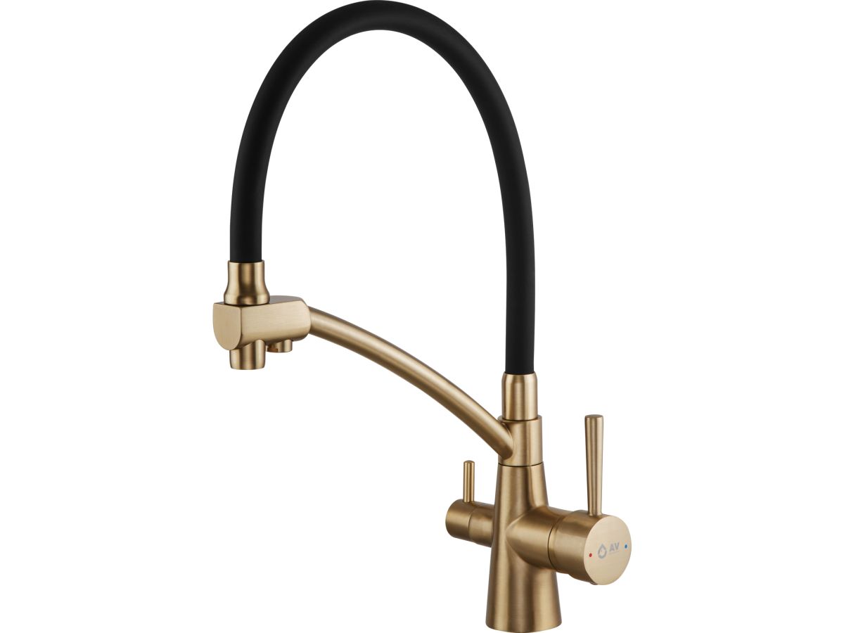 Смеситель AV Engineering AVLUX4-A49GLB Gold
