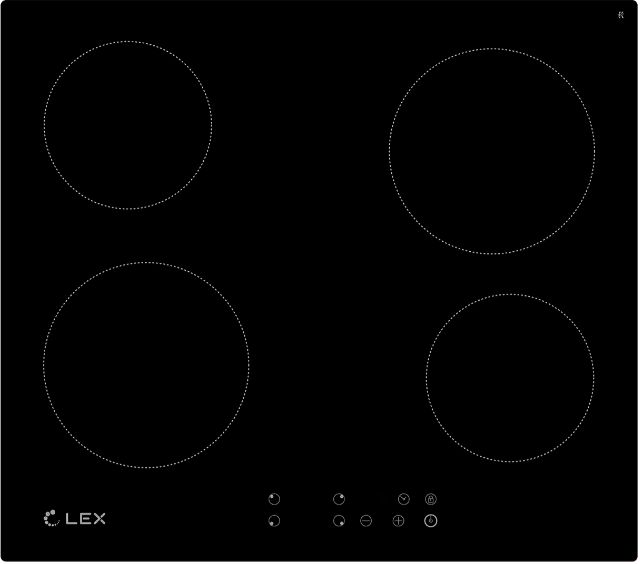 Электрическая варочная поверхность LEX EVH 640-0 BL