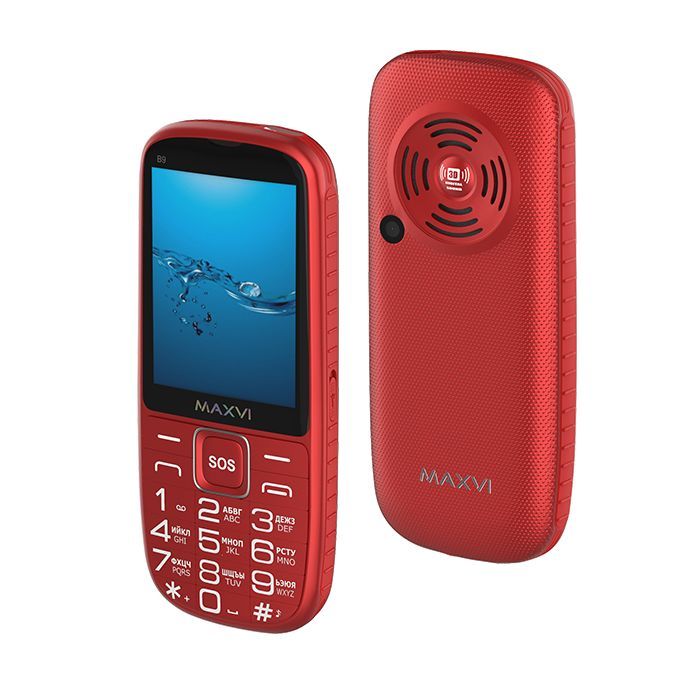 Мобильный телефон MAXVI B9 RED (2 SIM)