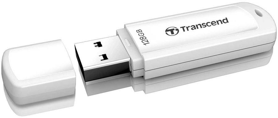 USB накопитель 128Gb USB3.1 Transcend JetFlash 730 White