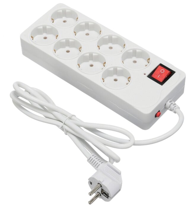 Сетевой фильтр Buro 800SH-1.8-W 1.8м (8 розеток) White