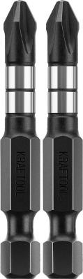 Бита ударная KRAFTOOL Impact Pro PH 2, 50 мм, 2 шт