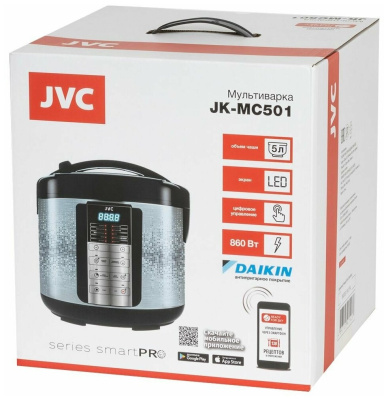 Мультиварка JVC JK-MC501 серебристый/черный