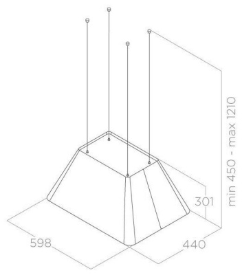 Вытяжка Elica BOXIN LX/BL MAT/A/60