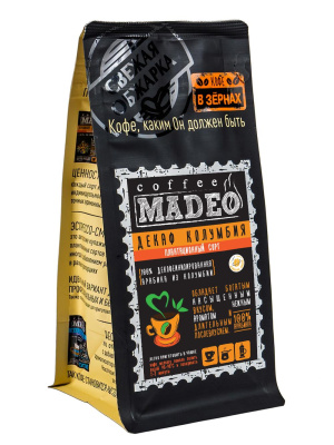 Кофе в зернах Madeo Декаф 500 гр