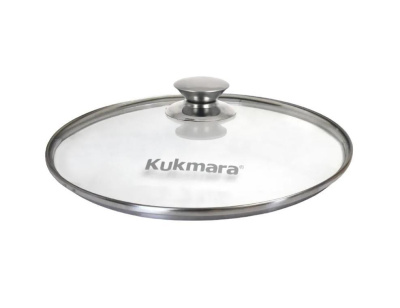 Крышка стеклянная Kukmara с металл. ободом 30 см с30т112