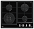 Газовая варочная поверхность Teka GZC 64320 XBN NIGHT RIVER BLACK