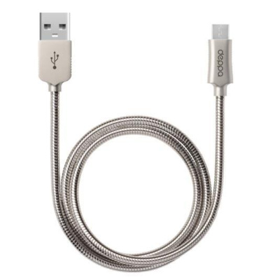 USB кабель Deppa USB - Micro USB, Metal (1,2м) 72273