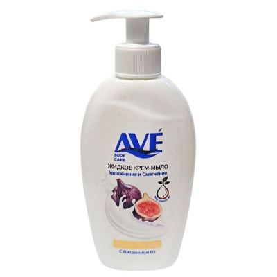 Жидкое крем-мыло AVE Инжир и Молоко 300 мл.